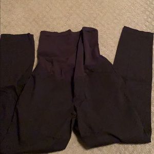 Motherhood black dress work maternity pants
